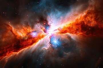 Fototapeta premium Cosmic Nebula Explosion