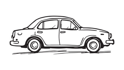 Sedan line art