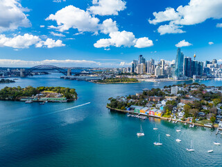 Aerial view of Sydney in Australia in daytime