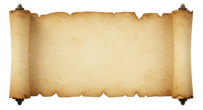 Ancient scroll with weathered parchment texture