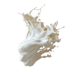 suspended creamy white substance in air  
