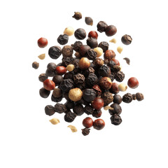Aromatic Burst of Mixed Peppercorns Black, White, Red, and Green Peppercorns