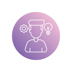 Skill icon vector stock illustration