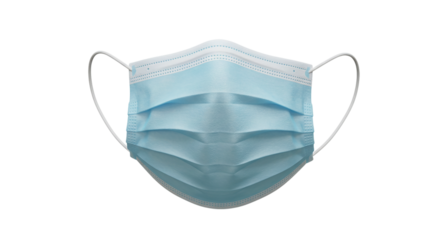 Disposable Face Mask: Protection & Safety on transparent background