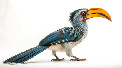 Fototapeta premium zazu from the lion king bird isolated on white background PNG. AI GENERATED