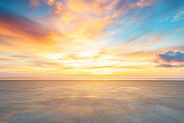 Sunset over a vast expanse