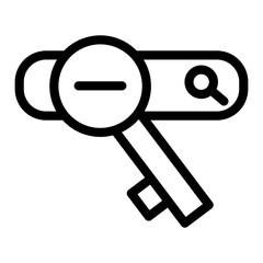 SEO and Web Optimization. Keyword Search vector icon illustration