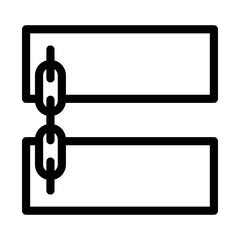 SEO and Web Optimization. Link Building vector icon illustration