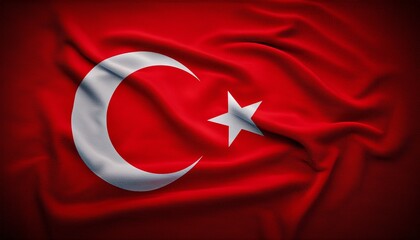 Obraz premium flag of turkey waving