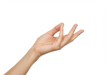 Photo Hand Gesture on White Background