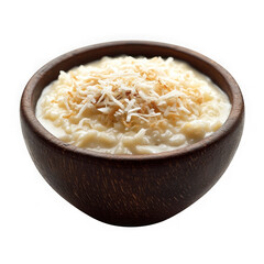 creamy rice pudding with delicious topping  