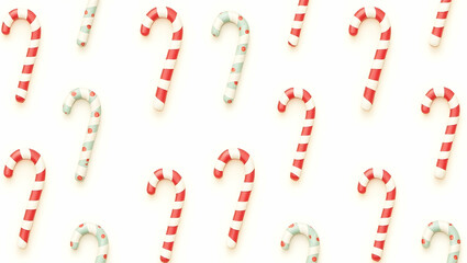 Delightful Christmas Candy Cane Pattern, A Festive and Sweet Design for Holiday Cheer and Seasonal Celebrations, Perfect for Backgrounds and Decorations