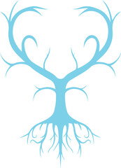 Elegant creative tree design of color