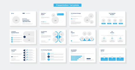 Powerpoint presentation slides template design. Minimal presentation layout for modern keynote presentation background, brochure design, website slider, landing page, annual report, company profile