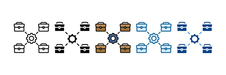 Merging Icon Set Multiple Style Collection