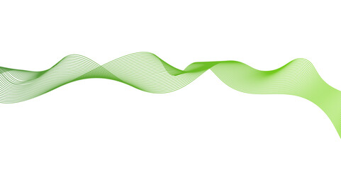 Modern abstract green wave liquid lines background.dots on a whit clean and fresh background,Frequency sound wave lines and technology curve lines,green wave lines frame,	