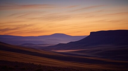 Sunset in the Desert