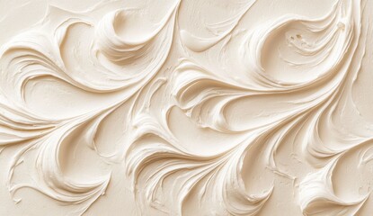 Swirled buttercream texture