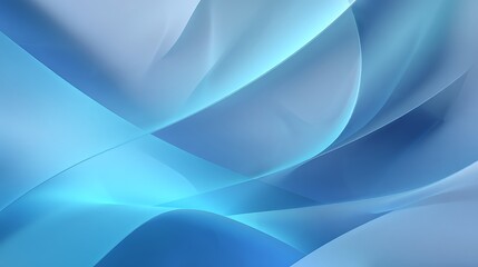 Blue abstract background with soft geometric flow and metallic shades.