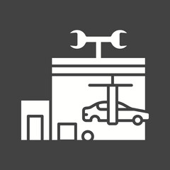 Auto Repair Shop icon vector image. Suitable for mobile apps, web apps and print media.