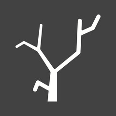 Bare Tree icon vector image. Suitable for mobile apps, web apps and print media.