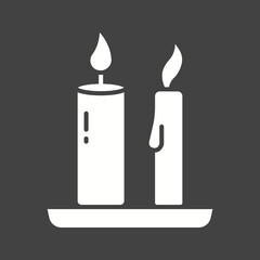 Candle on Shelf icon vector image. Suitable for mobile apps, web apps and print media.