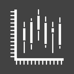 Candlestick Chart icon vector image. Suitable for mobile apps, web apps and print media.