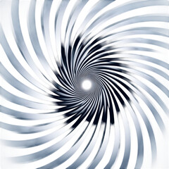 Abstract swirling vortex pattern leads to a bright center symbolizing on transparent background