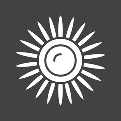 Daisy icon vector image. Suitable for mobile apps, web apps and print media.