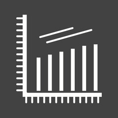 Escalating Bar Graph icon vector image. Suitable for mobile apps, web apps and print media.