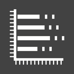 Horizontal Bar Chart icon vector image. Suitable for mobile apps, web apps and print media.