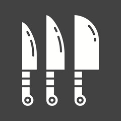 Knives icon vector image. Suitable for mobile apps, web apps and print media.