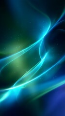 Blue green abstract background with glowing highlights and vibrant tones.