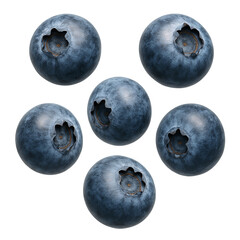 Obraz premium blueberries isolated on transparent or white background png