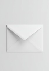 3D Illustration White Envelope on White Background