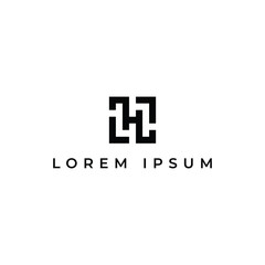 Obraz premium letter H logo icon vector