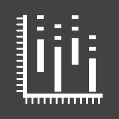 Vertical Bars icon vector image. Suitable for mobile apps, web apps and print media.