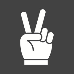 Victory icon vector image. Suitable for mobile apps, web apps and print media.