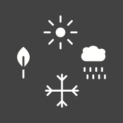 Winter Season icon vector image. Suitable for mobile apps, web apps and print media.