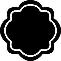 Arabic arch frames icon in flat. Isolated on transparent background