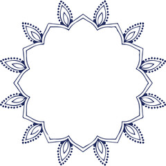 Beautiful flower art and mandala vector design