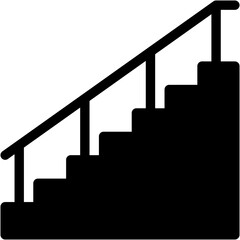 Vector Icon Stair, Architecture, House, Building, Construction
