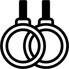 Vector Icon Gymnastics, Train, Sport, Ring, Exercise, Olympic