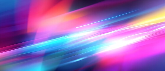 Colorful abstract background featuring soft motion blur and neon accents.