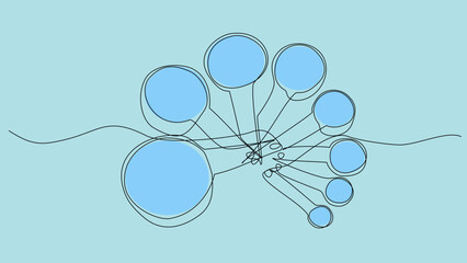 Measuring Minimalism: Elegant One-Line Spoons Illustration