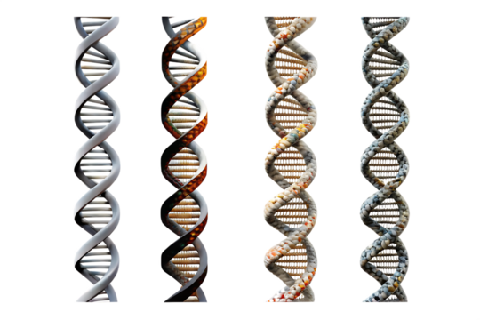  dna genome structure isolated on white background PNG 
