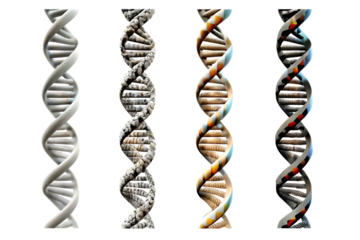  dna genome structure isolated on white background PNG 