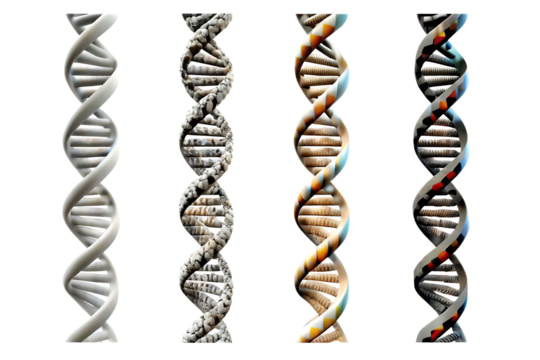  dna genome structure isolated on white background PNG 