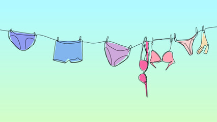 One Line Undies: Minimalist Comfort in Vector Form