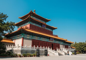 Obraz premium Photo of Traditional Chinese Temple in Beijing